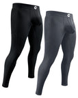 Leggings de Nylon de 28in Sin Abertura 2pk Negro/Gris