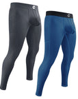 Leggings de Nylon 28in Sin Abertura 2pk Azul/Gris