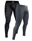 Leggings de Nylon de 28in Sin Bragueta 2pk Camo/Gris