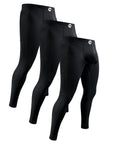 Leggings de Nylon 28in Sin Bragueta 3pk Negros