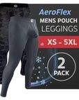 Leggings de Nylon de 28in Sin Bragueta 2pk Camo/Gris