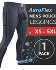 Leggings de Nylon de 28in Sin Bragueta 1pk Gris - Costura Negra