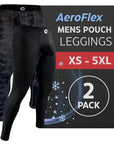 Leggings de Nylon 28in Sin Bragueta 2pk Negro/Camuflaje