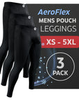 Leggings de Nylon 28in Sin Bragueta 3pk Negros