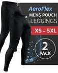 Leggings de Nylon 28in Sin Bragueta 2pk Negro