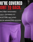 Modal 3in Boxer Briefs V-Fly 3pk Pink/Purple/Turquoise