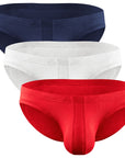 Bóxers bikini de talle bajo Modal 0in sin bragueta 3 unidades Azul marino/Rojo/Blanco