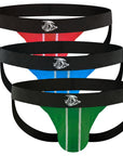 Pack de 3 Jockstraps Modal 0in Sin Abertura Verde/Rojo/Azul