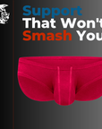 Bañadores de bikini de tiro bajo Modal 0in Sin abertura 3pk Esmeralda/Púrpura/Rojo