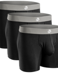 Boxers Modal 7in Sin Abertura 3pk Negro