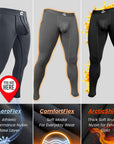 Leggings de Nylon de 28in Sin Bragueta 1pk Gris - Costura Negra