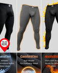 Leggings de Nylon de 28in Sin Abertura 2pk Negro/Gris