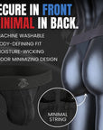 Tanga de malla de nylon 0in sin abertura 3pk negro