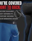 Leggings de Nylon de 28in Sin Bragueta 1pk Azul Oscuro