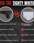 Tanga de malla de nylon 0in sin abertura 3pk negro