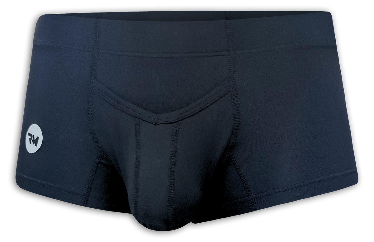 Nylon 3in Boxer Briefs V-Fly 1pk Black