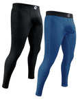 Leggings de Nylon 28in Sin Bragueta 2pk Negro/Azul