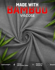 Calzoncillos de bambú de 0 pulg. con abertura en V, paquete de 6, negro/azul/gris