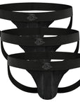 Nylon 0in Mesh Jockstrap No Fly 3pk Black