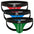 3-Pack - Green/Red/Blue