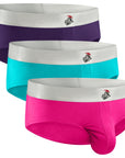 Modal 0in Calzoncillos Sin Abertura 3pk Rosa/Púrpura/Turquesa