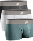 Modal 3in Boxer Briefs No Fly 3pk Heather Gray/Slate Gray/White