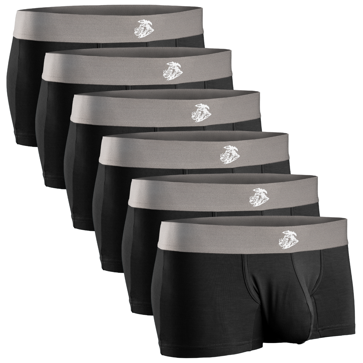 Modal 3in Boxer Briefs No Fly 6pk Black