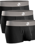 Boxers Modal 3in Sin Abertura 3pk Negro