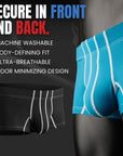 Nylon 3in Boxer Briefs No Fly 4pk Black/Cyan/Gray/White