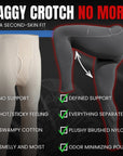 Leggings de Nylon Cepillado de 28in V Fly 2pk Negro/Gris