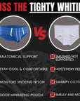 Nylon 0in Sport Briefs No Fly 4pk Blue/Gray/Dark Blue/Dark Gray