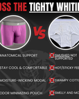 Modal 7in Boxer Briefs No Fly 3pk Red/Purple/Sky Blue