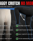 Leggings de Nylon de 28in Sin Abertura 2pk Negro/Gris