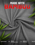 Calzoncillos bóxer de bambú de 7 pulgadas sin abertura, paquete de 6, negro/azul/gris