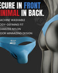 Brushed Nylon Seamless 0in Thongs No Fly 3pk Black/Nightfall/Red Stone
