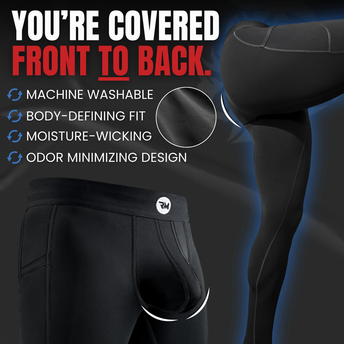 Leggings de Nylon 28in Sin Bragueta 2pk Negro