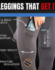 Leggings Modal de 28in V Fly 1pk Gris