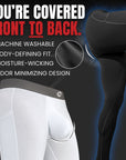 Nylon 28in Leggings No Fly 1pk White