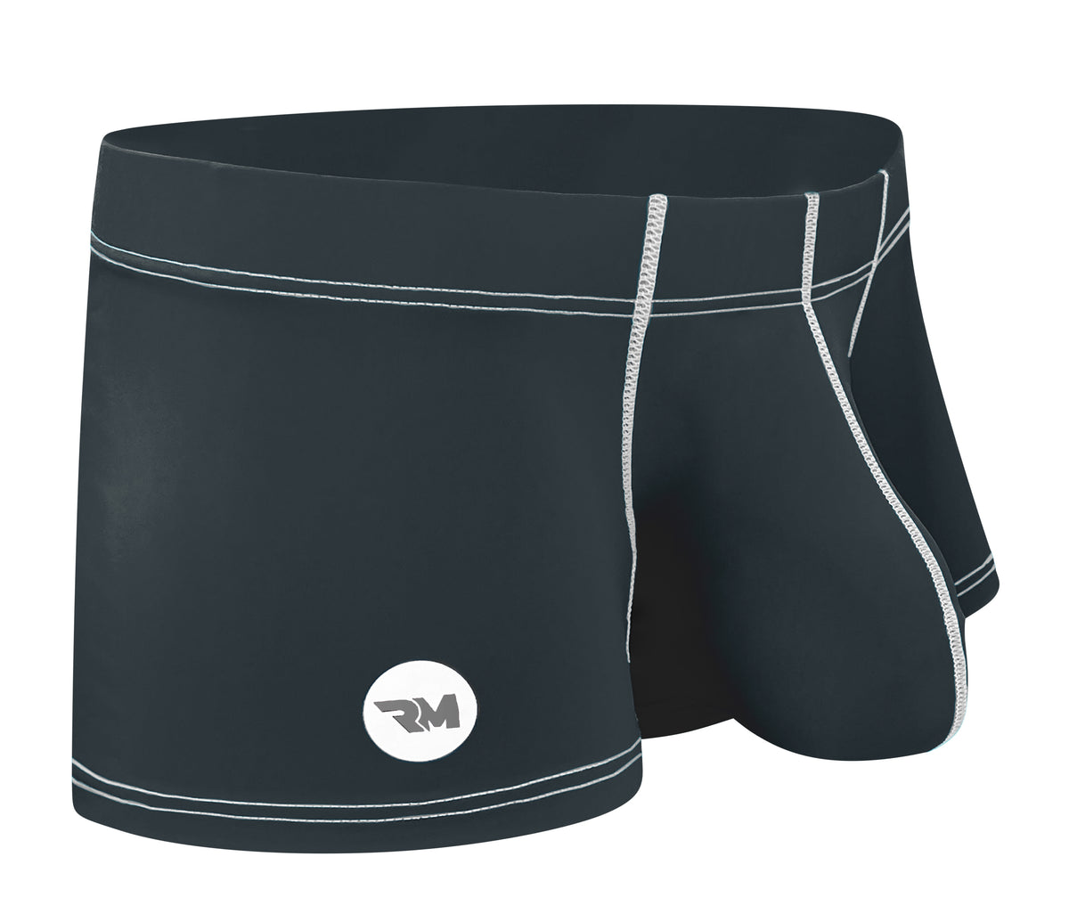 Nylon 3in Boxer Briefs No Fly 1pk Gunmetal Gray