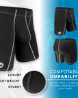 Long-leg boxer briefs in black