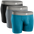 Modal 7in Boxer Briefs No Fly 3pk Black/Blue/Gray