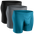 Modal 7in Boxer Briefs V-FLY 3pk Black/Cyan/Gray