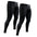 Nylon 28in Leggings No Fly 2pk Black