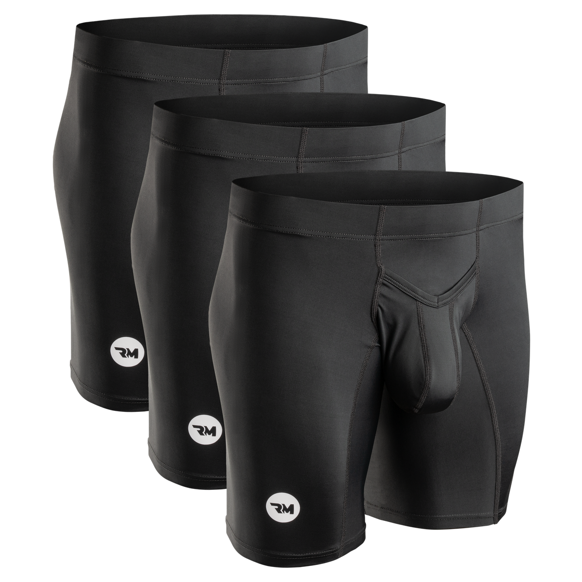 Nylon 9in Boxer Briefs V-FLY 3pk Black