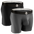 Nylon 7in Boxer Briefs No Fly 2pk Black/Gray